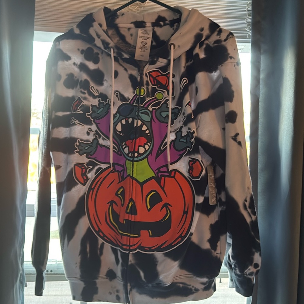 Disney Stitch Halloween Zip Up Sweatshirt
